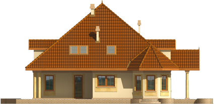 Vlad G2 - Projekt domu Władzia G2 - elewacja lewa