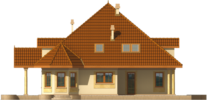 Vlad G2 - Projekt domu Władzia G2 - elewacja lewa