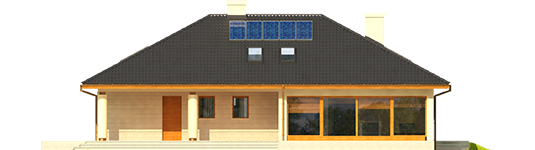 Alan IV G2 - Projekt domu Alan IV G2 - elewacja tylna