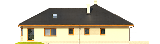 Alan IV G2 - Projekt domu Alan IV G2 - elewacja lewa