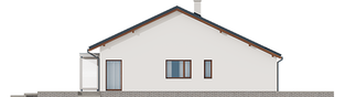 Projekt domu Armando II G1 ENERGO PLUS (wiązary) - elewacja lewa