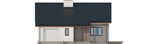 Projekt domu Armando II G1 ENERGO PLUS (wiązary) - elewacja frontowa