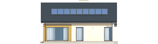 Armando G1 ENERGO - Projekt domu Armando G1 ENERGO - elewacja tylna