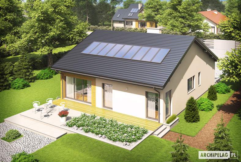 Projekt domu Armando G1 ENERGO - widok z góry