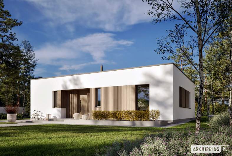 Projekt domu Mini 25 MODERN PLUS – wizualizacja frontowa