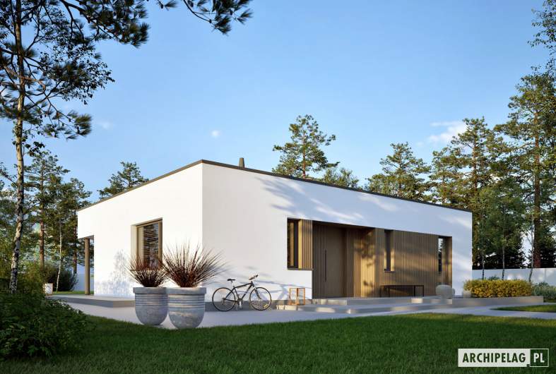 Projekt domu Mini 25 MODERN PLUS – wizualizacja frontowa