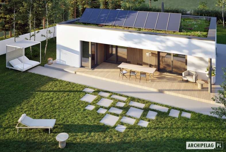 Projekt domu Mini 25 MODERN PLUS – widok z góry