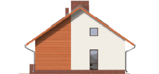 Nelly - Projekt domu Nela - elewacja prawa