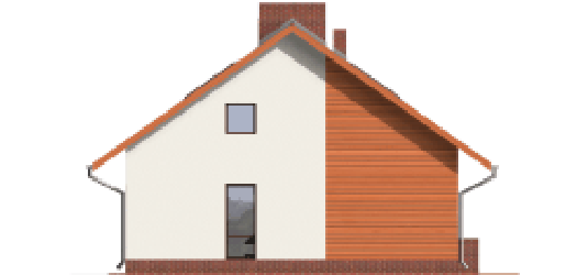 Nelly - Projekt domu Nela - elewacja prawa