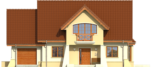 Andrew G1 - Projekty domów ARCHIPELAG - Andrzej G1 - elewacja frontowa