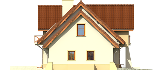 Andrew G1 - Projekty domów ARCHIPELAG - Andrzej G1 - elewacja lewa