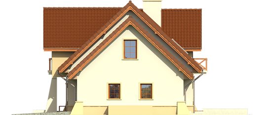 Andrew G1 - Projekty domów ARCHIPELAG - Andrzej G1 - elewacja lewa