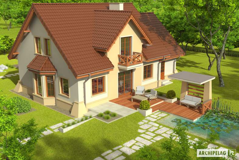 Projekt domu Andrzej G1 - Projekty domów ARCHIPELAG - Andrzej G1 - widok z góry