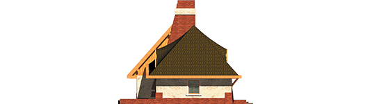 Zenon - Projekt domu Ziemowit - elewacja tylna