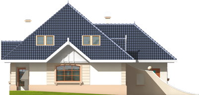 Daniela G2 - Projekt domu Daniela G2 - wizualizacja tylna