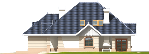 Daniela G2 - Projekt domu Daniela G2 - wizualizacja prawa