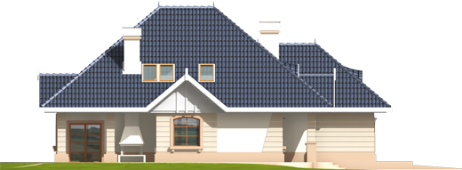 Daniela G2 - Projekt domu Daniela G2 - wizualizacja prawa