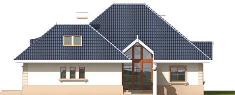 Daniela G2 - Projekt domu Daniela G2 - wizualizacja lewa