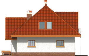 Lusi G1 - Projekt domu Lusi G1 - elewacja prawa