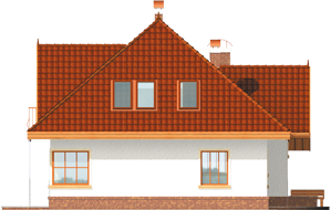 Lusi G1 - Projekt domu Lusi G1 - elewacja lewa