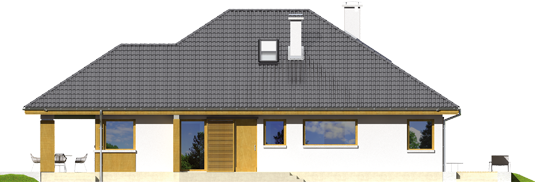 Glen III - Projekt domu Glen III - elewacja prawa