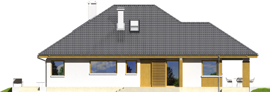 Glen III - Projekt domu Glen III - elewacja prawa