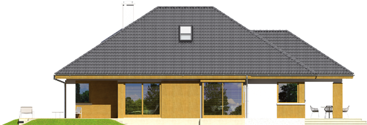 Glen III - Projekt domu Glen III - elewacja lewa