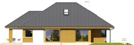 Glen III - Projekt domu Glen III - elewacja lewa