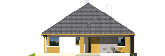 Glen III - Projekt domu Glen III - elewacja frontowa