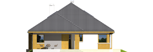 Glen III - Projekt domu Glen III - elewacja frontowa