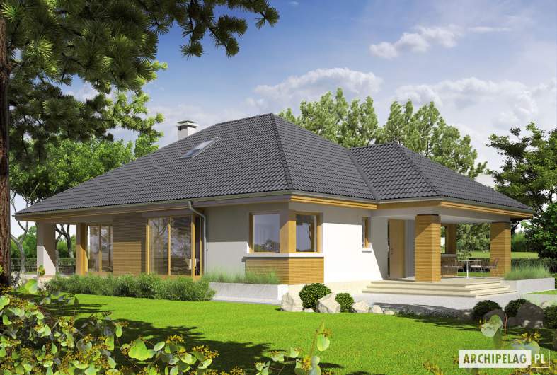 Projekt domu Glen III - wizualizacja frontowa