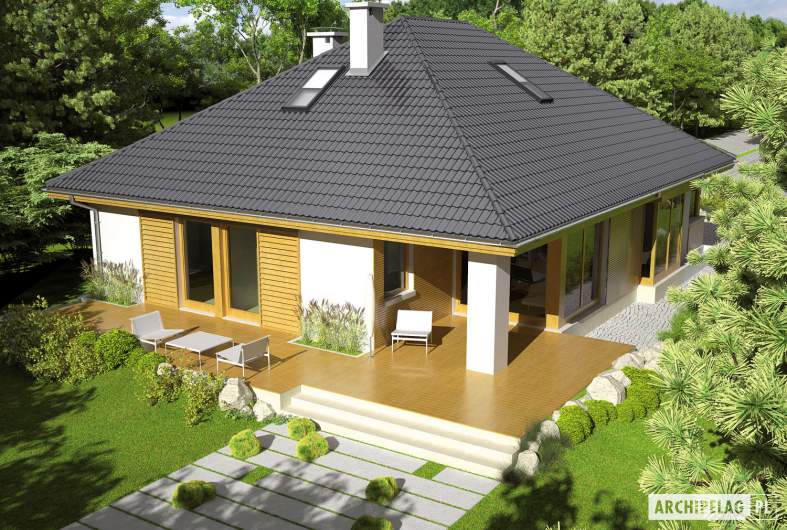 Projekt domu Glen III - widok z góry