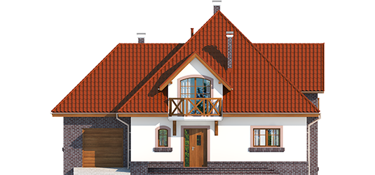 Grande G1 - Projekt domu Grande G1 - elewacja frontowa