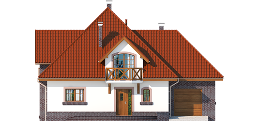 Grande G1 - Projekt domu Grande G1 - elewacja frontowa