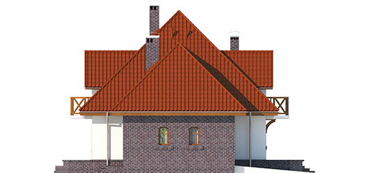 Grande G1 - Projekt domu Grande G1 - elewacja lewa