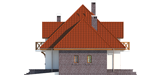 Grande G1 - Projekt domu Grande G1 - elewacja lewa