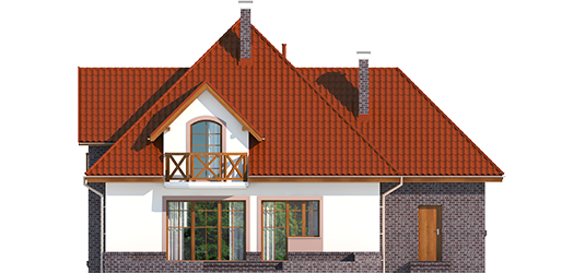 Grande G1 - Projekt domu Grande G1 - elewacja tylna