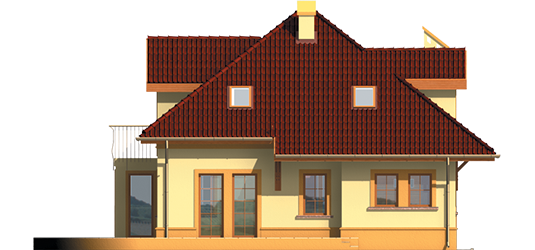 Melisa G1 - Projekt domu Melisa G1 - elewacja prawa