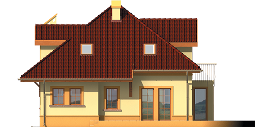 Melisa G1 - Projekt domu Melisa G1 - elewacja prawa