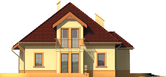 Melisa G1 - Projekt domu Melisa G1 - elewacja tylna