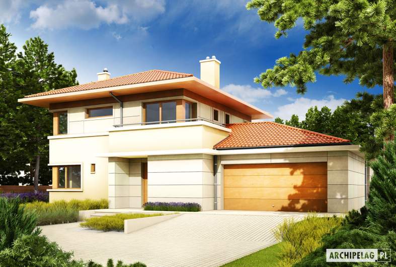 Projekt domu Rodrigo G2 MULTI-COMFORT - wizualizacja frontowa