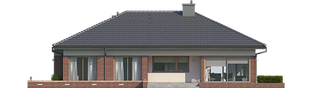 Projekt domu Dominik G2 (wersja B) MULTI-COMFORT - elewacja tylna