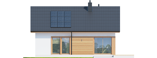 Elmo ENERGO - Projekt domu Elmo ECONOMIC - elewacja tylna