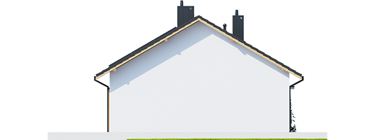 Elmo ENERGO - Projekt domu Elmo ECONOMIC - elewacja lewa