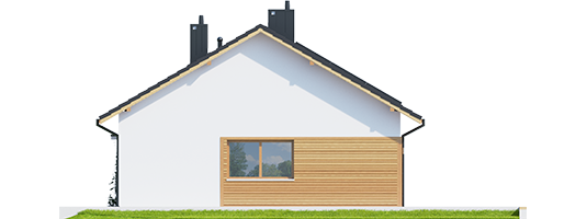 Elmo ENERGO - Projekt domu Elmo ECONOMIC - elewacja prawa