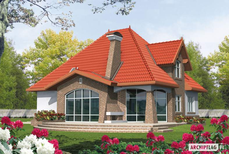 Projekt domu Melania G1 - wizualizacja ogrodowa