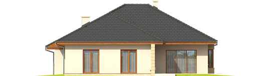 Kornelia III G2 - Projekt domu Kornelia III G2 - elewacja tylna