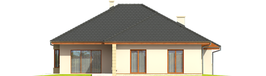 Kornelia III G2 - Projekt domu Kornelia III G2 - elewacja tylna