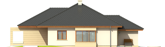 Kornelia III G2 - Projekt domu Kornelia III G2 - elewacja lewa