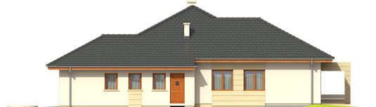 Kornelia III G2 - Projekt domu Kornelia III G2 - elewacja prawa